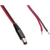TRU COMPONENTS TC-2511274 aansluitkabel laagspanning-stekker-open kabeluiteinden 5.50mm 5