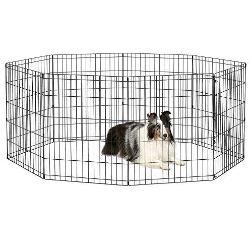 New World Hondenoefenpen en box zonder deur; 60,96 cm bij 76,2 cm; zwart E-gecoat; B550-30