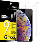 NEW'C 2 Stuks, Screen Protector voor iPhone XS Max, iPhone 11 Pro Max (6.5 Inch), Gehard Glass Schermbeschermer Film 0.33 mm ultra transparant, ultra resistent