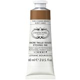 Lefranc Bourgeois 301552 Charbonnel Koperdrukinkten, sterk gepigmenteerde diepdrukverf, uitstekende lichtechtheid, levendige kleuren, bestand tegen veroudering, 60ml tube - Burnt Umber