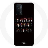 Maniacase Hoesje voor Oppo A74 Stranger Things Poster Friends Don't Lie Merry Christmas