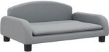 vidaXL Kinderbank 70x45x30 cm stof lichtgrijs