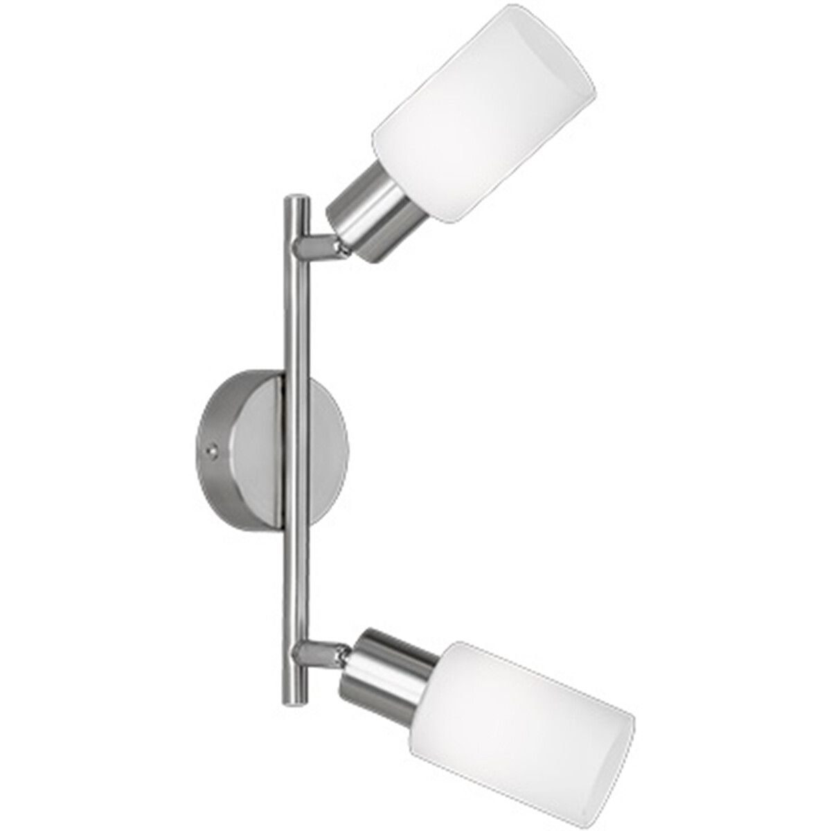 BES LED Trion Smast Plafondlamp - E14 - 2-lichts - Rechthoek - Mat Nikkel - Aluminium - 80x210cm
