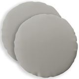 vidaXL - Kussensloop - 2 stuks - HEERLEN - Grijs - Ø 50 cm - Polyester
