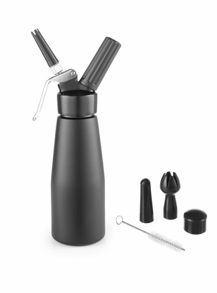 Hendi Slagroomapparaat Kitchen Line 0,5 Liter Zwart