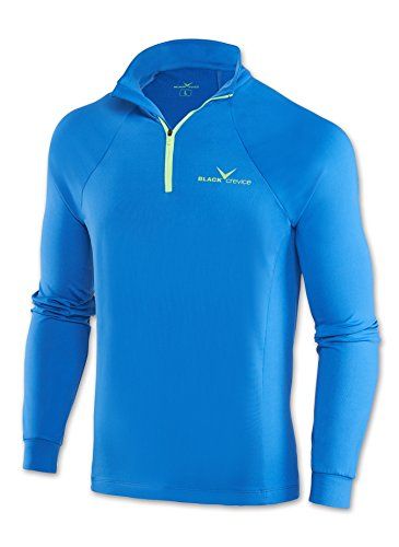 Black Crevice Heren Skirolli Zip Shirt - blauw/groen - M