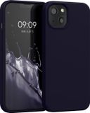 kwmobile telefoonhoesje geschikt voor Apple iPhone 13 - Hoesje met siliconen coating - Smartphone case in deep ocean