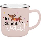 Becher Sheepworld Becher Dackel "Du bist einfach wau!"