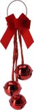 Merkloos Doorhanger Bells Red