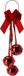 Merkloos Doorhanger Bells Red