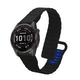 kwmobile sporthorloge band geschikt voor Garmin Fenix 8 43mm / Fenix 7S / 7S Pro / 7S Solor / Instinct 2S bandje - Smartwatch of activity tracker polsband - Met magneetsluiting - In zwart
