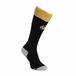 Kappa Kindersokken AS Monaco Kombat Spark Pro 2023/24 Zwart/Goud/Wit Schoenmaat 35-38