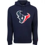 New Era Houston Texans NFL Team Logo Hoody Blauw Trui met Capuchon - XS