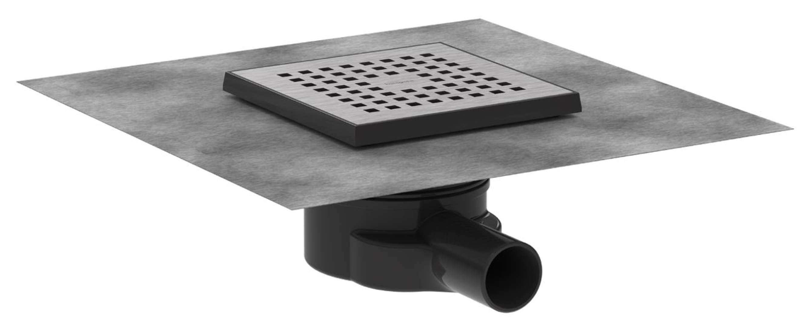 Hansgrohe RainDrain Point - Vloerafvoer 15x15 cm - Geborsteld RVS 56248800