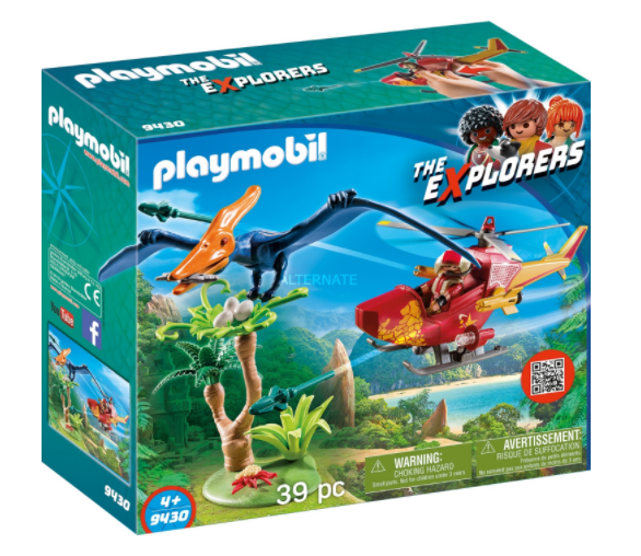 playmobil Dinos Adventure Copter with Pterodactyl