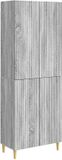 vidaXL - Kastenset - 2 stuks - Bewerkt hout - Grijze Sonoma