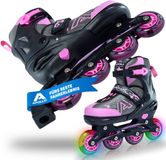 Apollo Champion Verstelbare Inline Skates, Maat 31-42, LED Wielen