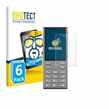 BROTECT - Screenprotector voor Nokia 130 Music - Folie Beschermfolie transparant 6 Stuks