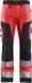 Blåkläder Dames werkbroek High Vis zonder spijkerzakken 7155-1811 - High Vis Rood/Zwart - D25