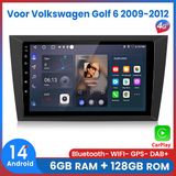 Awesafe Autoradio 6GB+128GB met Carplay en Android auto - Geschikt Voor Volkswagen Golf 6 2009 t/m 2012 - Radio scherm met Navigatie GPS - 8 Kern V1PRO Versie - Draadloos Apple Carplay & Android - 2009 2010 2011 2012