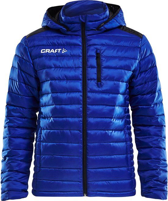 Craft Isolate Jas Met Kap Heren - Blauw - XXL