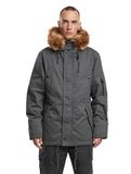 Brandit Tussenparka 'Fish Tail' lichtbruin / donkerbruin / donkergrijs