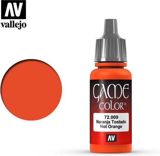 Vallejo 72009 Game Color - Hot Orange - Acrylverf - 18ml