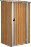 vidaXL Tuinschuur - 118,5x97x209,5 cm - gegalvaniseerd staal - groen
