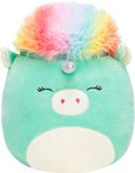 Squishmallows - Large Plush 35cm Teal Unicorn With Rainbow Hair
