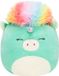 Squishmallows - Large Plush 35cm Teal Unicorn With Rainbow Hair
