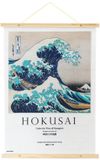 Grupo Erik Hokusai - The Great Wave Of Kanagawa Hokusai Wooden Wandrol - Multicolours