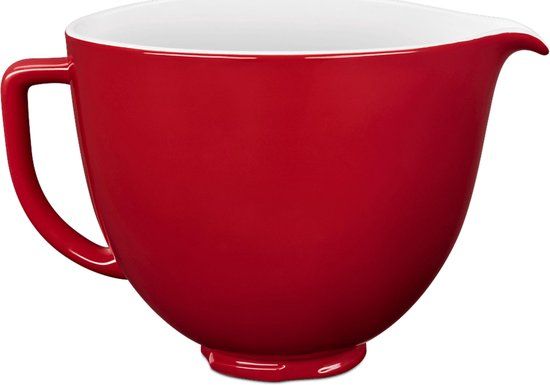 KitchenAid 4,8l keramische kom rood