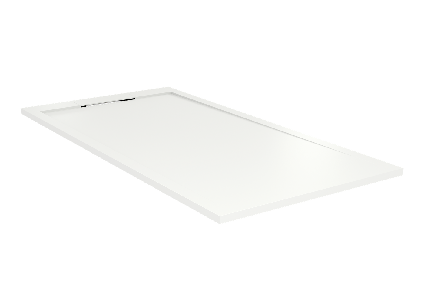 Balmani Andes douchebak 160x80cm solid surface mat wit