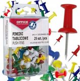 OFFICE products Kleurrijke Duimspijkers 25 Stuks Mix voor Prikborden