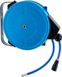Airpress Haspel - 8 Meter - Wandslang - Opname 1/4" - Maximum druk 15 bar - Blauw
