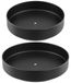 Lazy Susan plateau tournant - Métal - 30 et 26 cm - Noir - 2 pièces