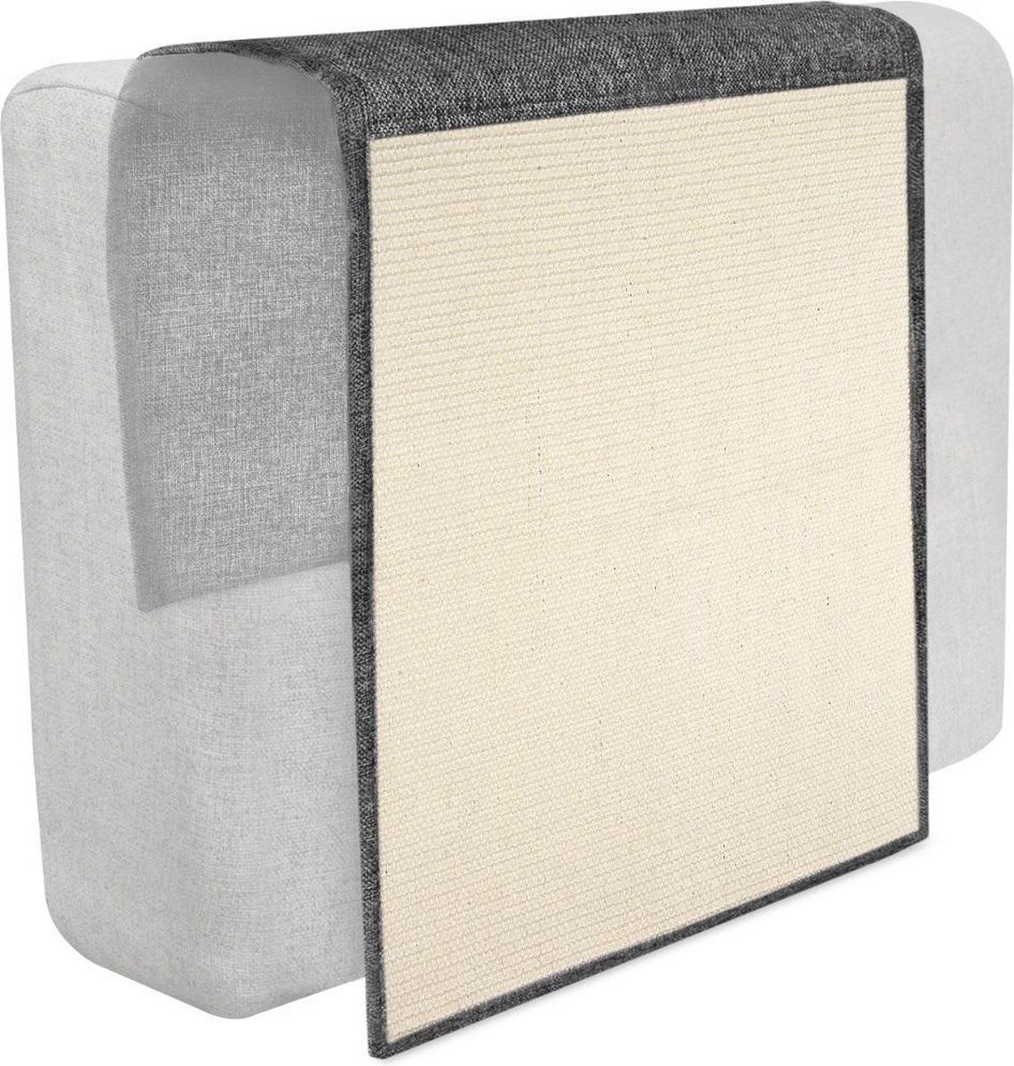Navaris Krabmat voor Katten - 130 x 45 cm - Sisal en Linnen - 2 Stuks
