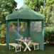 Prolenta Maison Exclusive Opvouwbare Partytent met Pop-up Systeem en 2 Zijpanelen, Groen