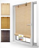 Sol Royal Rolgordijn Bamboe 110x160 cm SolDecor B86 - Lichtdoorlatend - Inclusief Klembeugels - Natuur