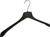De Kledinghanger Gigant - Hanger - Hanger - Hanger - Adultes - MR45 - 10 Stuks - Kunststof - Zwart - Gebogen Model - Schouderverbreding 2,5 cm - 45 cm