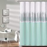 Lush Decor Night Sky douchegordijn, 72 "x 72", Wit & Blauw