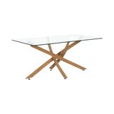 HOME DECO FACTORY - HD7931 - Heritage Table en verre - 100 x 60 cm