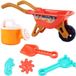 OEM Shenzhen Haorui Industrial Technology Co., Ltd. Strand zand speelgoed set - Zomer strand water spel kinderen kruiwagen strand feesten - Peuters 3-4-5 jaar oud - Oranje/Blauw