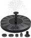 Unyqoos® Fontaine d'eau solaire pour jardin et balcon – pompe solaire flottante avec 5 buses, sans entretien, résistant aux intempéries, avec filtre intégré