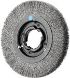 PFERD TOOLS Ronde borstel breed ongetordeerd RBU Ø 200 x 25 mm variabel boorgat Ø roestvrijstalen draad 0,30