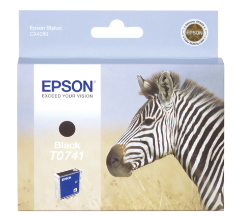 Epson inktpatroon Black T0741 single pack / zwart