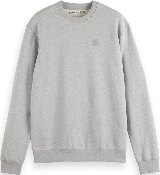 Scotch & Soda CORE - LOGO SWEATSHIRT - Grey Melange - Men's L