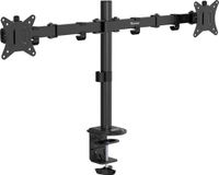 Ranqer Monitor Arm Dual - 2 schermen - Verstelbaar - 9 kg draagvermogen - 17 tot 32 inch - VESA-montage - Zwart