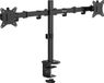 Ranqer Monitor Arm Dual - 2 schermen - Verstelbaar - 9 kg draagvermogen - 17 tot 32 inch - VESA-montage - Zwart