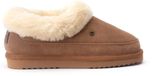 Warmbat Barraba Dames Pantoffels Suède Cognac Maat 42